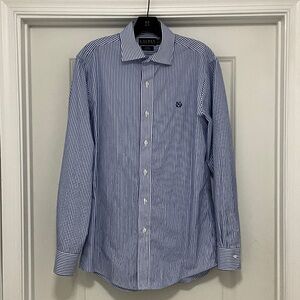 Lauren Ralph Lauren Navy Pinstripe Dress Shirt